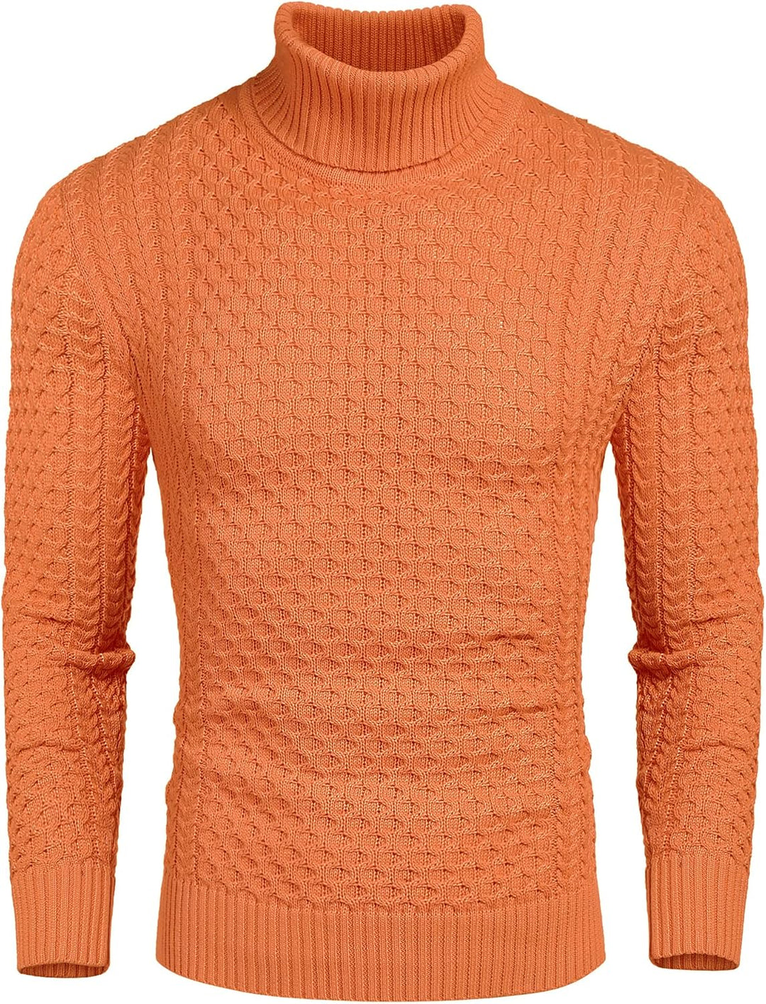 Casual Knitted Men's Turtleneck Sweater - Sander-Black-S-State of Style