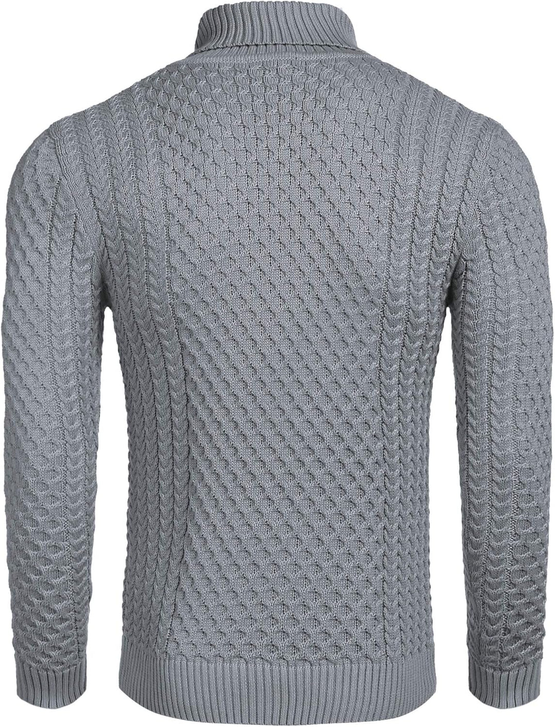 Casual Knitted Men's Turtleneck Sweater - Sander-Black-S-State of Style