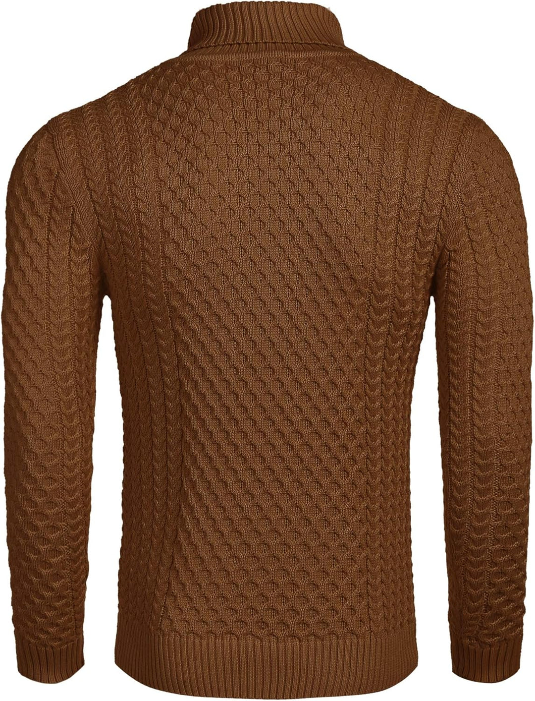 Casual Knitted Men's Turtleneck Sweater - Sander-Black-S-State of Style