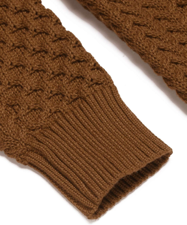 Casual Knitted Men's Turtleneck Sweater - Sander-Black-S-State of Style