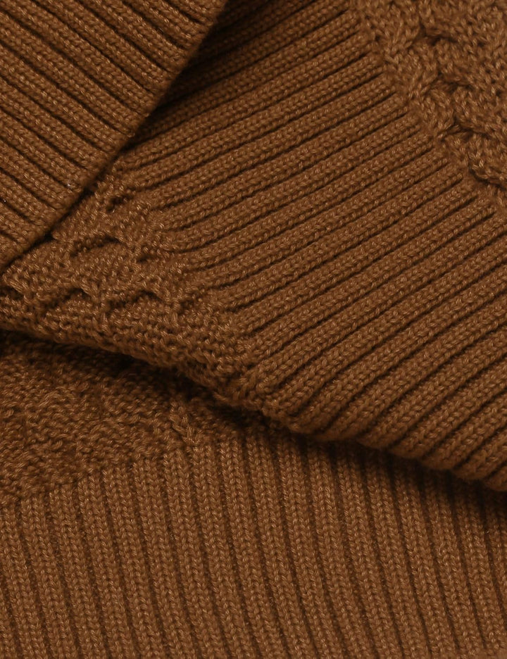 Casual Knitted Men's Turtleneck Sweater - Sander-Black-S-State of Style