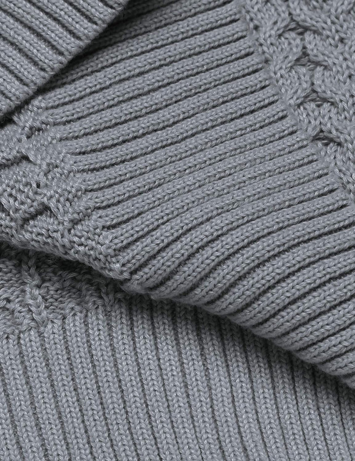 Casual Knitted Men's Turtleneck Sweater - Sander-Black-S-State of Style