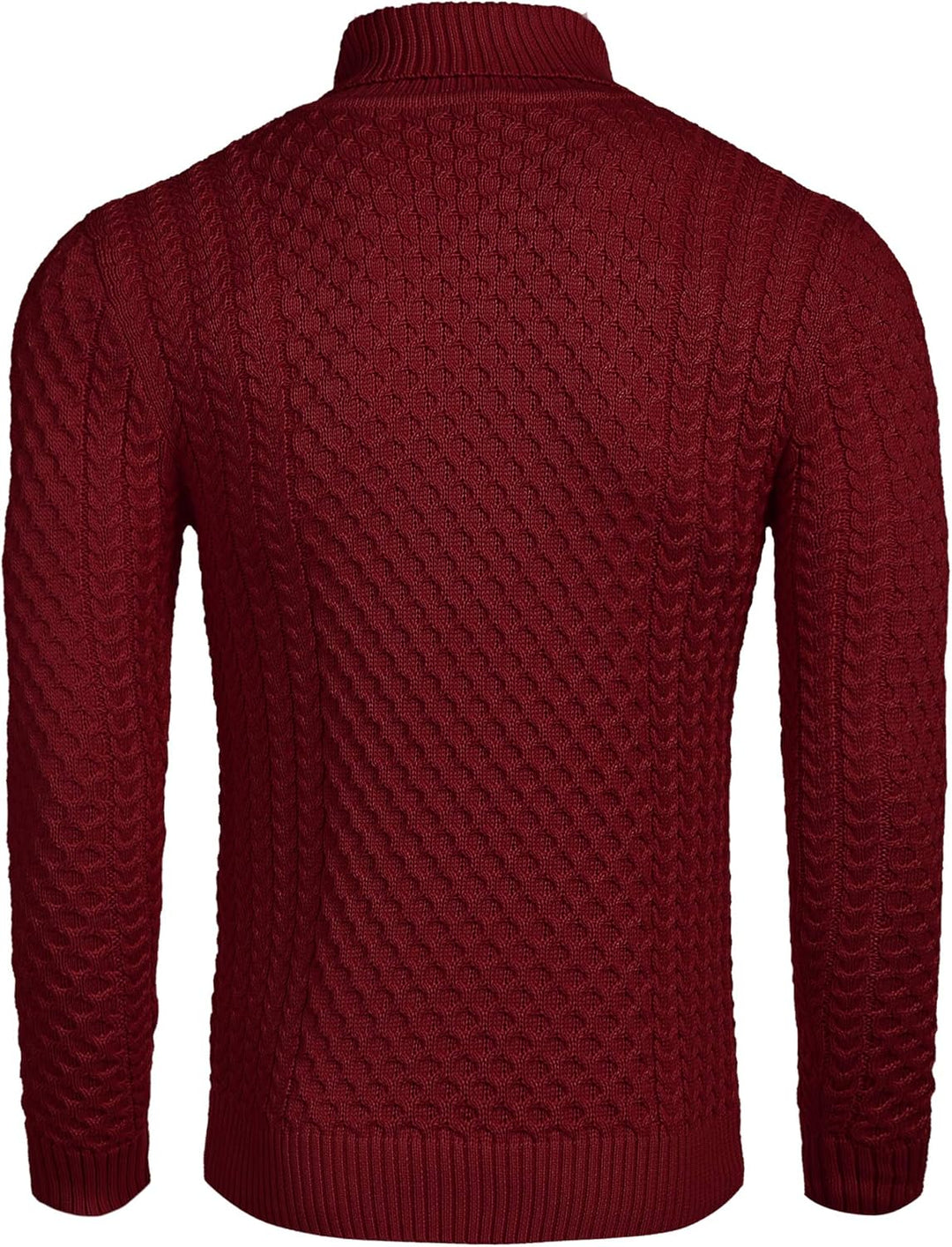 Casual Knitted Men's Turtleneck Sweater - Sander-Black-S-State of Style