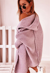 Casual Knitted Women's Cardigan - Eliza-Pink-S-State of Style