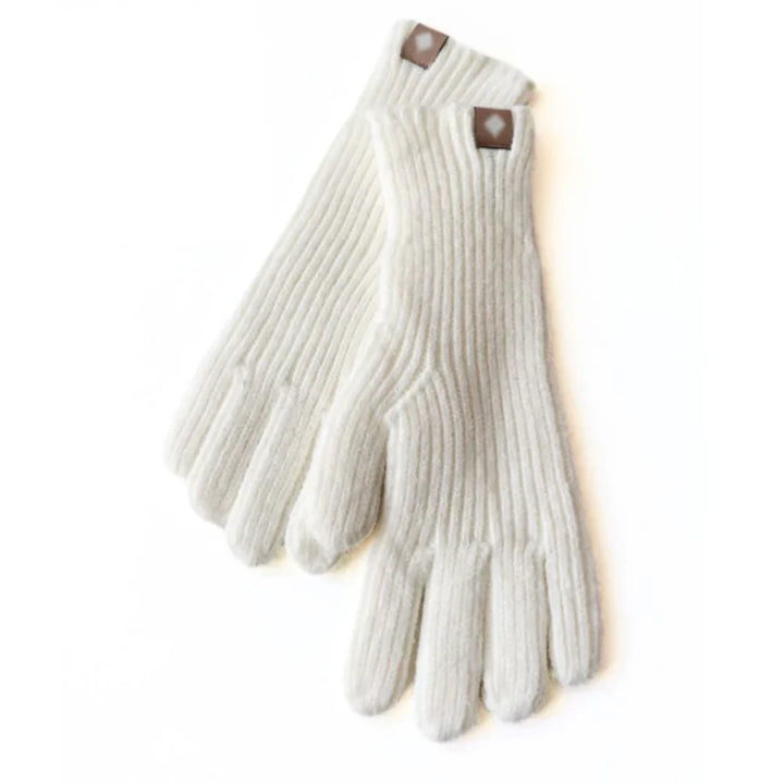 Casual Knitted Women's Gloves - Elara-White-State of Style