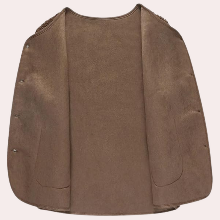 Casual Knotted Women's Gilet - Noa-Beige-XS-State of Style