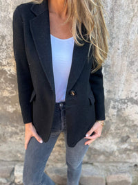 Casual Ladies Blazer - Elisa-Black-S-State of Style