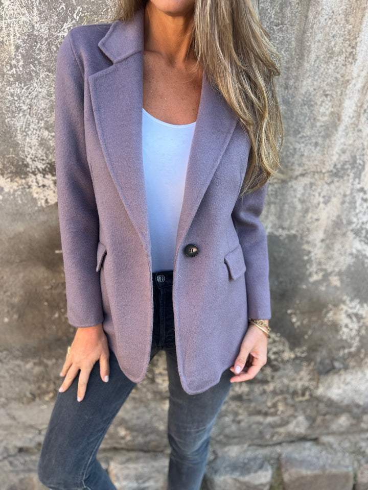 Casual Ladies Blazer - Elisa-Purple-S-State of Style