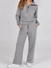 Casual Ladies Lounge Set - Luna-Grey-S-State of Style
