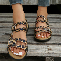 Casual Ladies Sandals with Velcro Closure – Nina-Leopard-3-State of Style