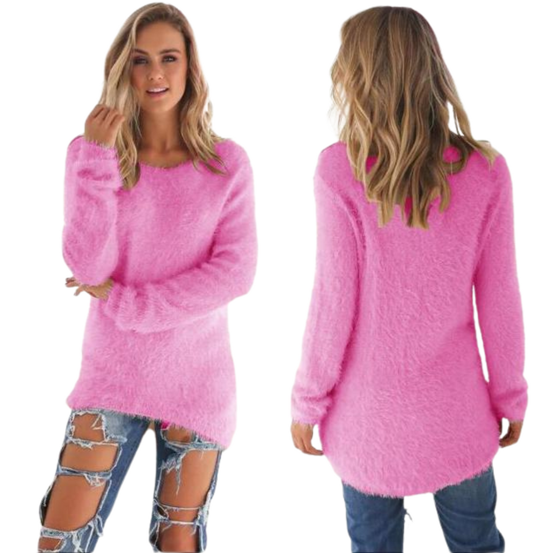 Casual Ladies Sweater - Ella-Pink-S-State of Style
