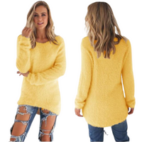Casual Ladies Sweater - Ella-Yellow-S-State of Style