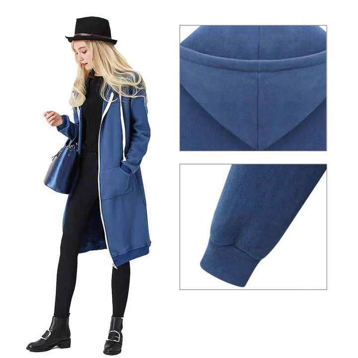 Casual Lang Women's Jacket - CozyZip-Black-M-State of Style