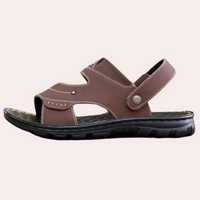 Casual Learning Sandals for Men - Leon-Black-6-State of Style