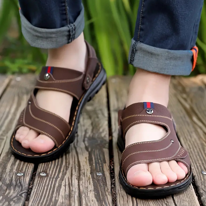 Casual Learning Sandals for Men - Leon-Brown-6-State of Style