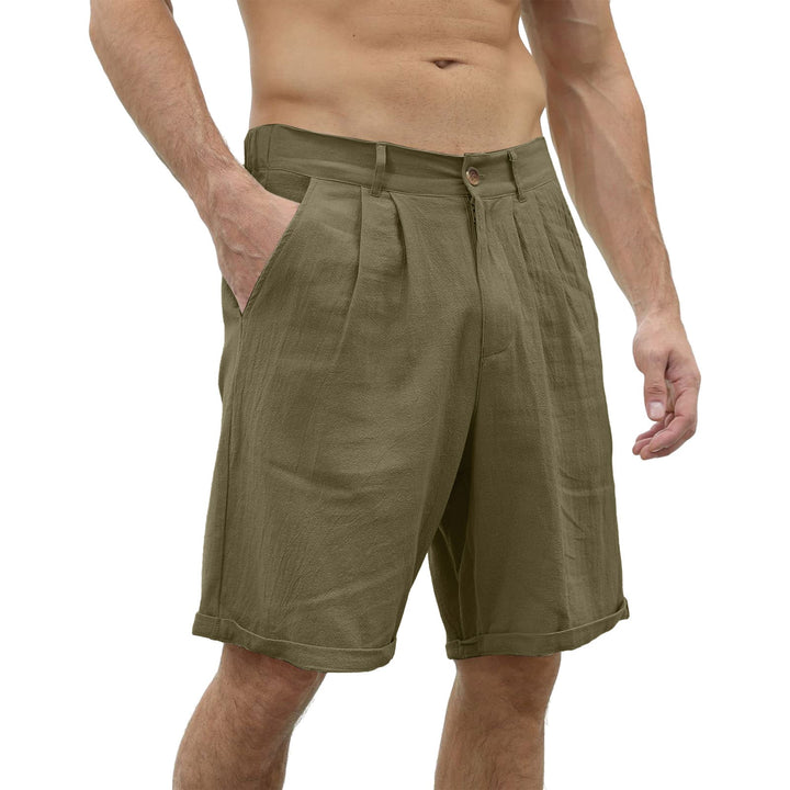 Casual leisure shorts with stretch comfort – Jonas-Army green-S-State of Style