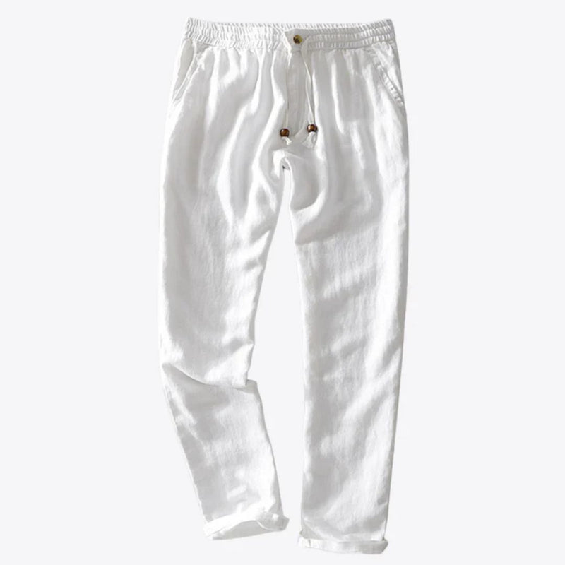 Casual Lightweight Pants | Comfortable Everyday Wear-White-30-State of Style