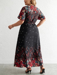 Casual Long Floral Dress in Plus Size-XL-State of Style