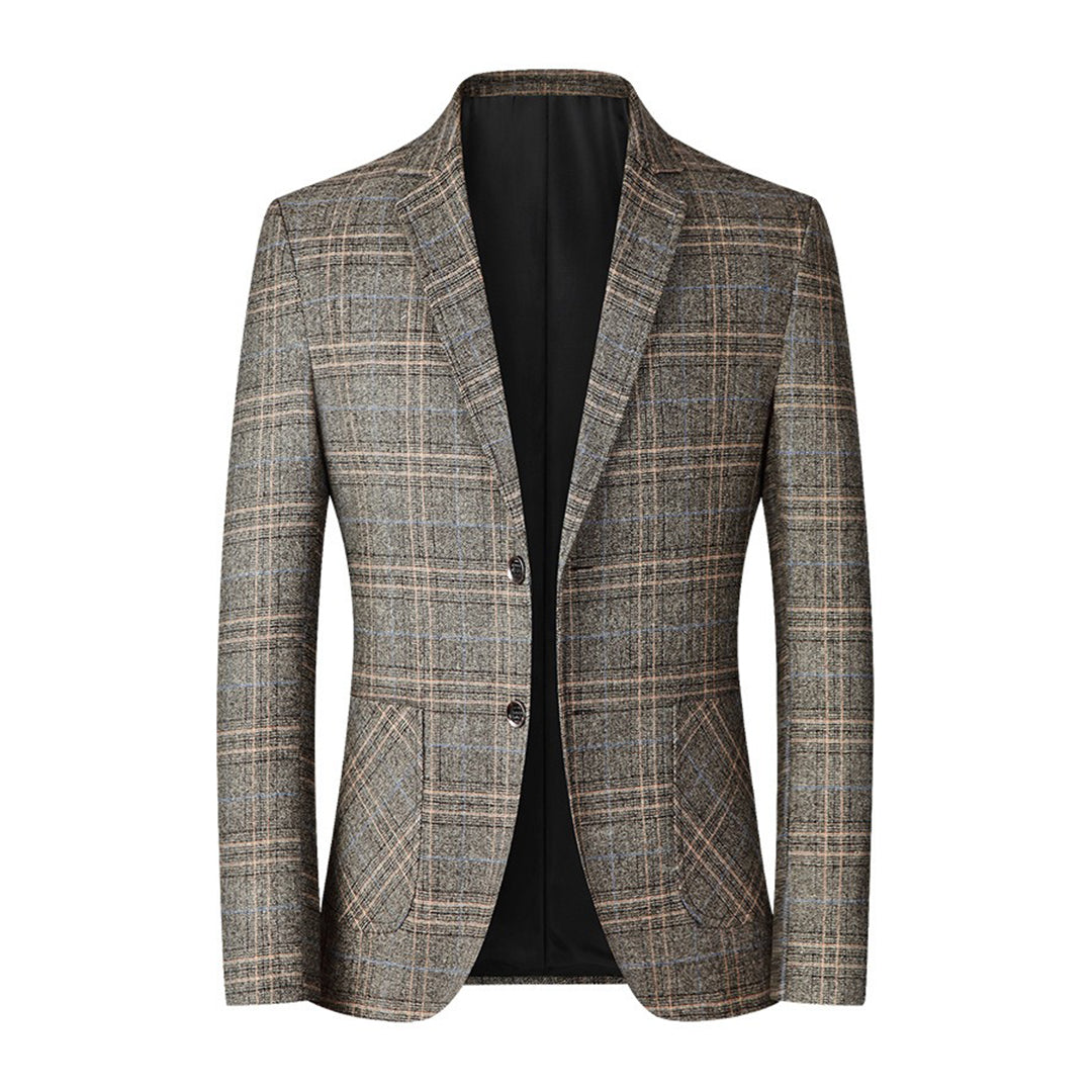 Casual Men's Blazer - Alvaro-Khaki-XS-State of Style