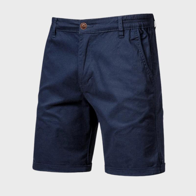 Casual men's cotton shorts – Luca-Dark blue-XS-State of Style