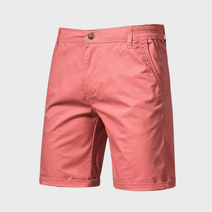 Casual men's cotton shorts – Luca-Pink-XS-State of Style