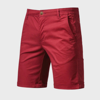 Casual men's cotton shorts – Luca-Red-XS-State of Style
