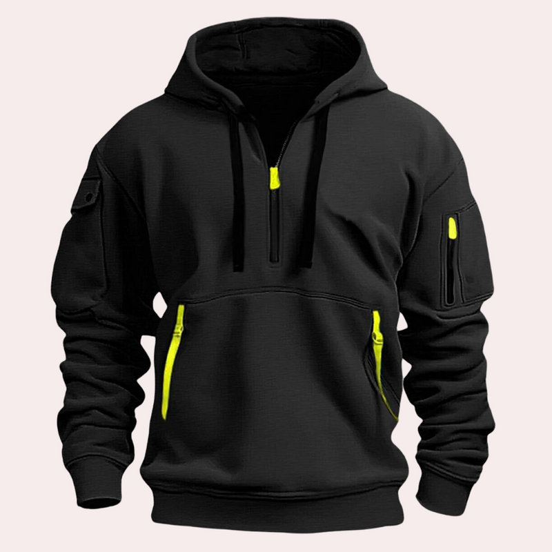 Casual Men's Hoodie - Théo-Black-S-State of Style
