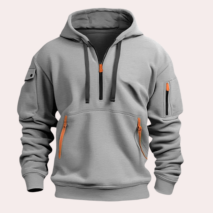 Casual Men's Hoodie - Théo-Grey-S-State of Style