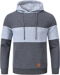 Casual Men's Hoodie - Timo-Grey Light grey Stripe-S-State of Style