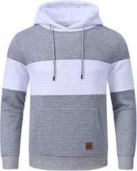 Casual Men's Hoodie - Timo-Light grey White Stripe-S-State of Style