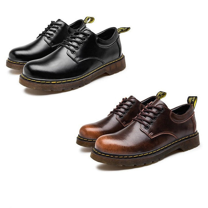 Casual Men's Lace-Up Shoes – Milo-Black-7-State of Style