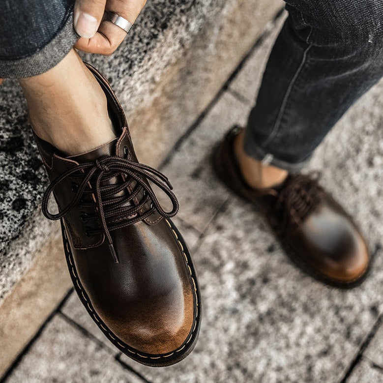 Casual Men's Lace-Up Shoes – Milo-Black-7-State of Style