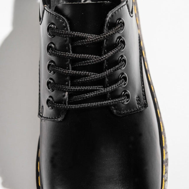 Casual Men's Lace-Up Shoes – Milo-Black-7-State of Style