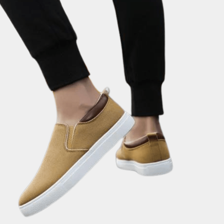 Casual men's slip-on shoes – Hugo-Khaki-6-State of Style