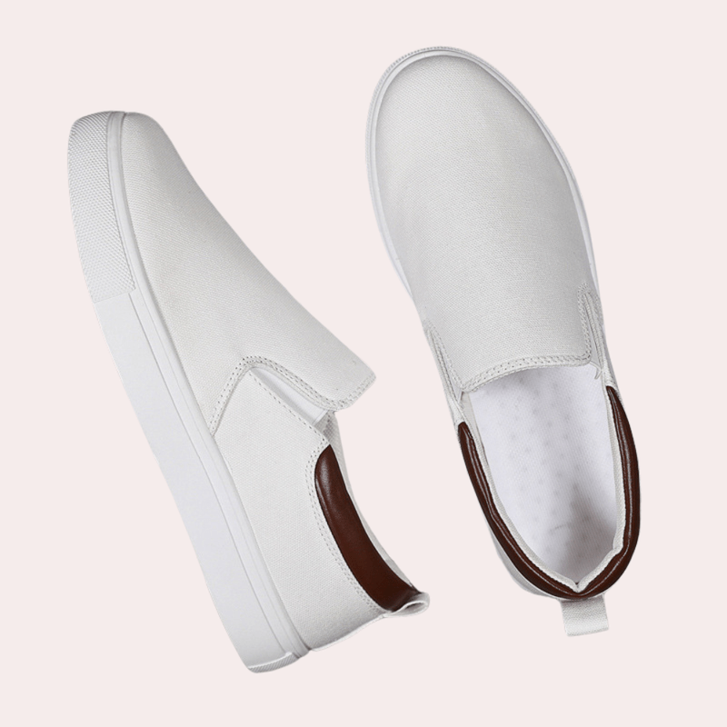 Casual men's slip-on shoes – Hugo-White-6-State of Style