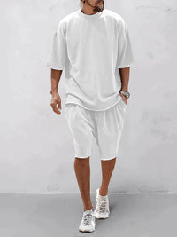 Casual men's sports set in loose-fit style – Cassian-White-S-State of Style
