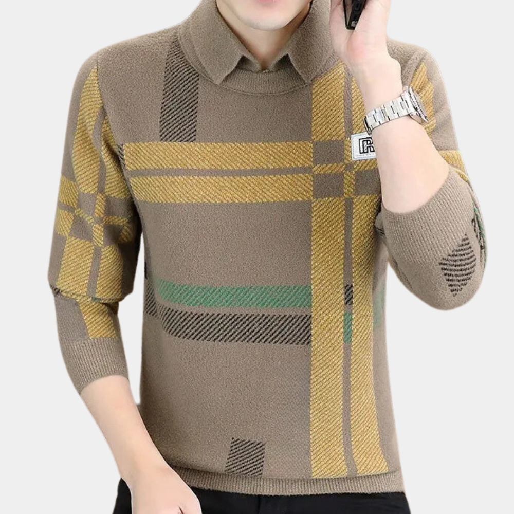 Casual Men's Sweater with Timeless Design - Otis-Black-S-State of Style