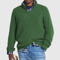 Casual Men’s Sweater with Zip - Max-Green-S-State of Style