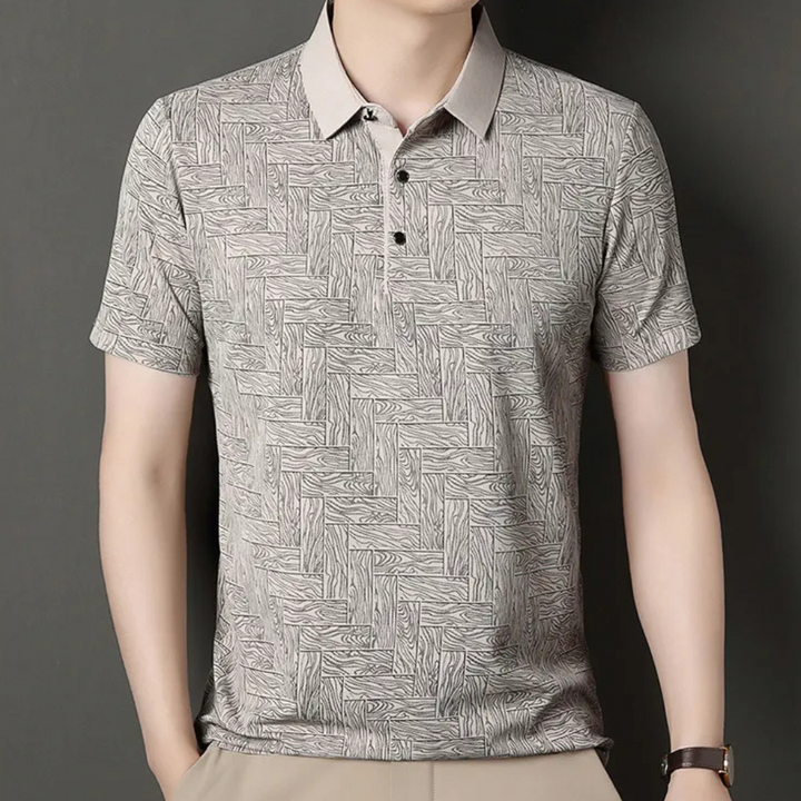 Casual Men's T-Shirt - Noah-Beige-S-State of Style