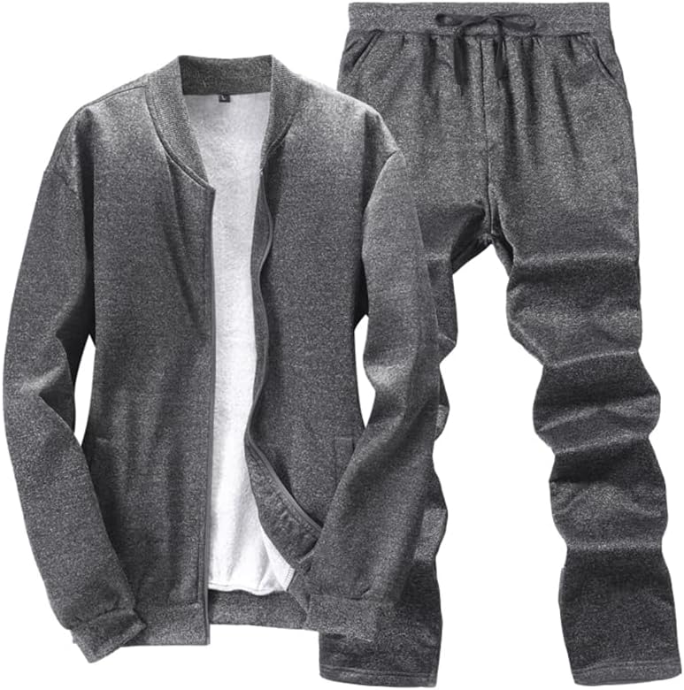 Casual Men's Tracksuit - Noah-Dark Grey-S-State of Style