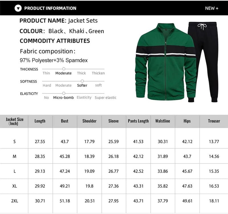 Casual Men's Tracksuit - Ryan-Black-S-State of Style