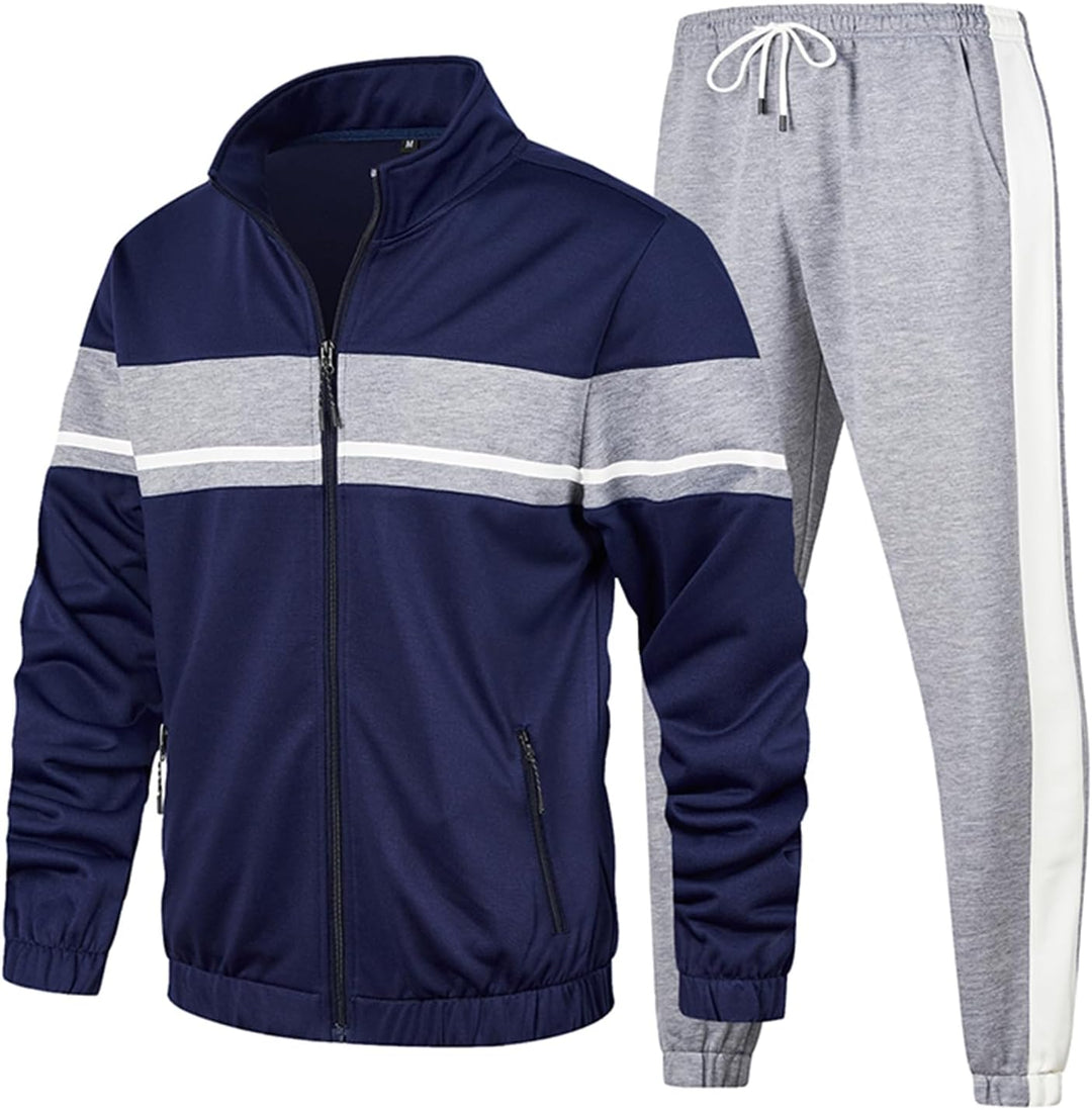 Casual Men's Tracksuit - Ryan-Navy Blue-S-State of Style