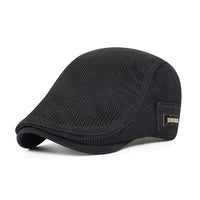 Casual Mesh Beret for Men - AirFlow-Black-State of Style