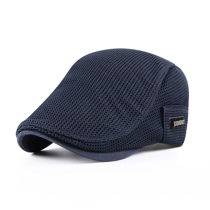 Casual Mesh Beret for Men - AirFlow-Navy Blue-State of Style