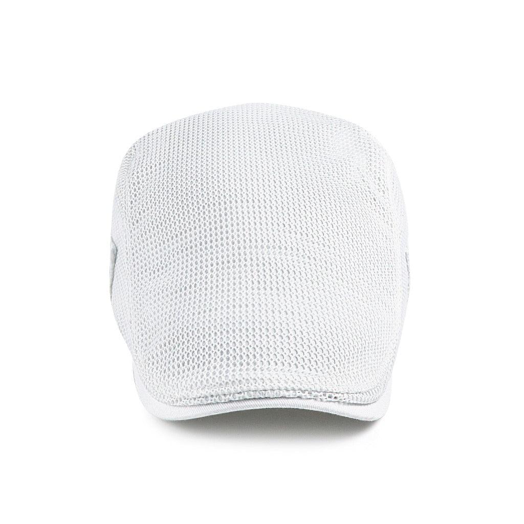 Casual Mesh Beret for Men - AirFlow-White-State of Style