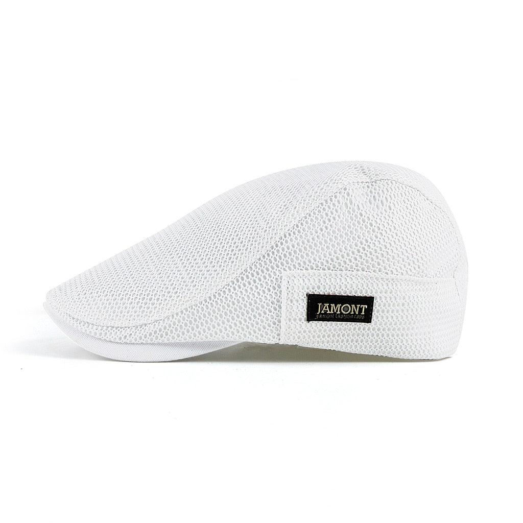 Casual Mesh Beret for Men - AirFlow-White-State of Style
