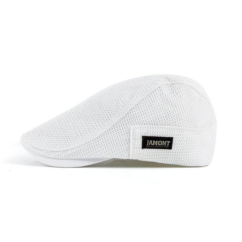 Casual Mesh Beret for Men - AirFlow-White-State of Style