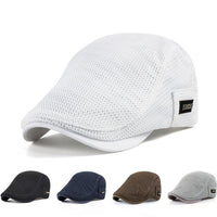 Casual Mesh Beret for Men - AirFlow-White-State of Style