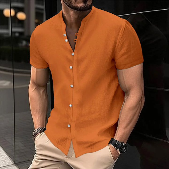 Casual Oversized Spring-Summer Shirt-Brown-2XL-State of Style