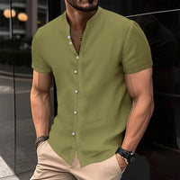 Casual Oversized Spring-Summer Shirt-Green-2XL-State of Style
